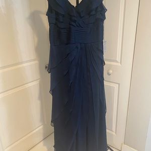 Adrianna Papell formal dress size 14 navy blue